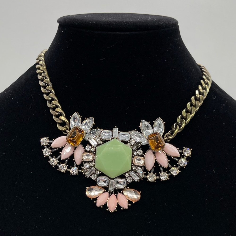 Cookie Lee Statement Crystal Necklace - image 3